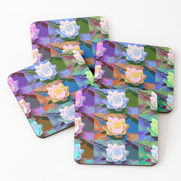 Item preview, Water lily in the garden pond as digital collage designed and sold by Klaus Offermann.