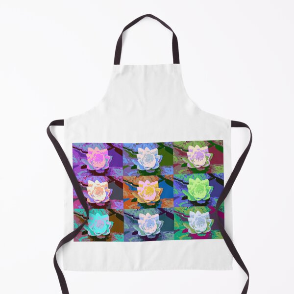 Item preview, Water lily in the garden pond as digital collage designed and sold by Klaus Offermann.