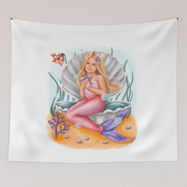 Item preview, Plaid with a mermaid designed and sold by NataHarmony.
