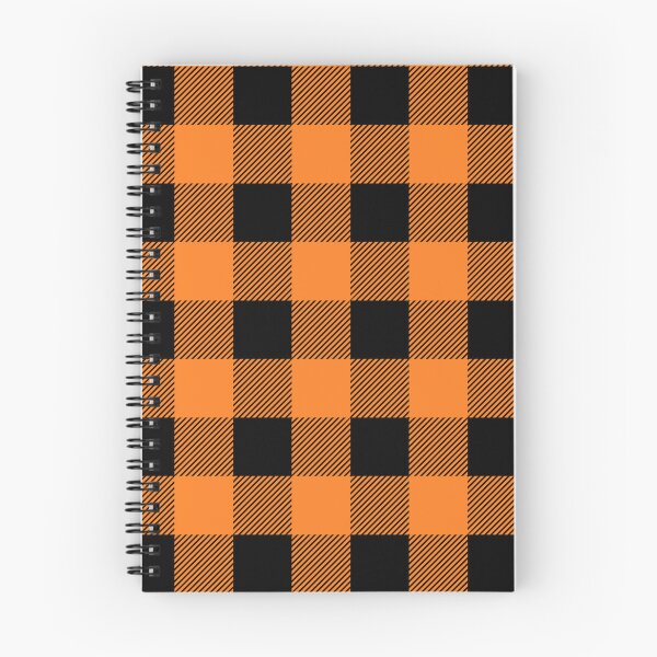 Item preview, Orange and Black Buffalo Plaid Pattern designed and sold by starrylite.
