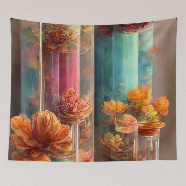 Item preview, Alien botanical plants - vial flowers designed and sold by ontano.