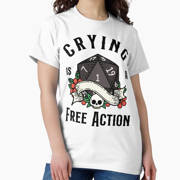 Item preview, DND RPG Funny Critical failure: Crying is a free action, Natural one D20 dice. designed and sold by DungeonAtelier.