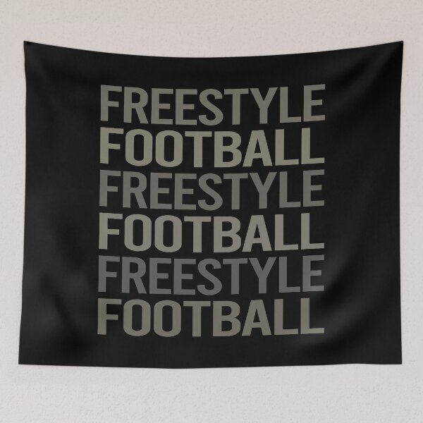 Item preview, Gray Text Art Freestyle Football designed and sold by TarynBrown3126.