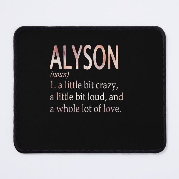 Item preview, Alyson Girl Name Definition designed and sold by Alexmdast.