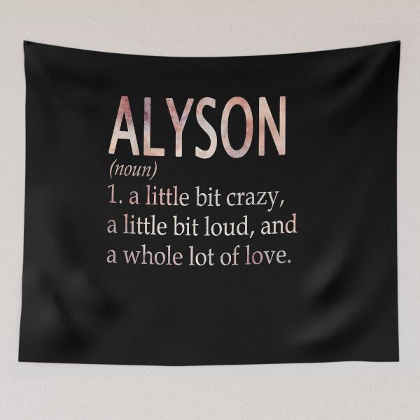 Item preview, Alyson Girl Name Definition designed and sold by Alexmdast.