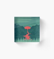 Der Rote Fluss Acrylblock