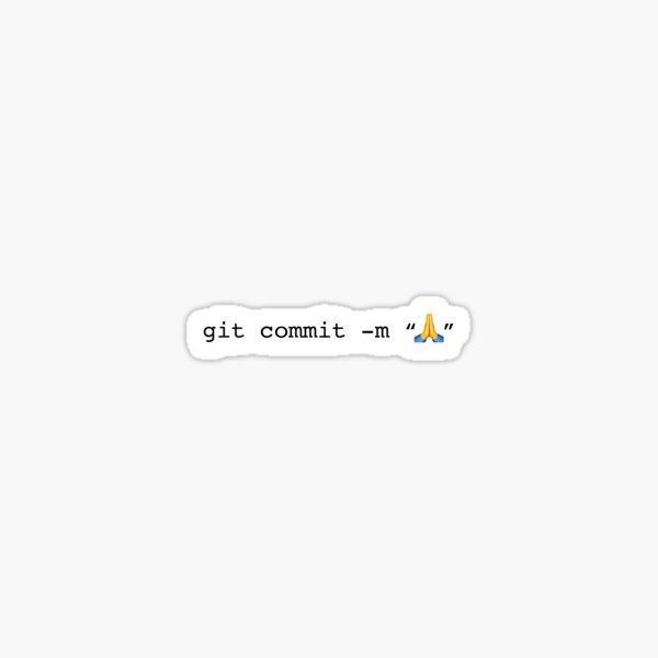 git commit prayer hands emoji Sticker