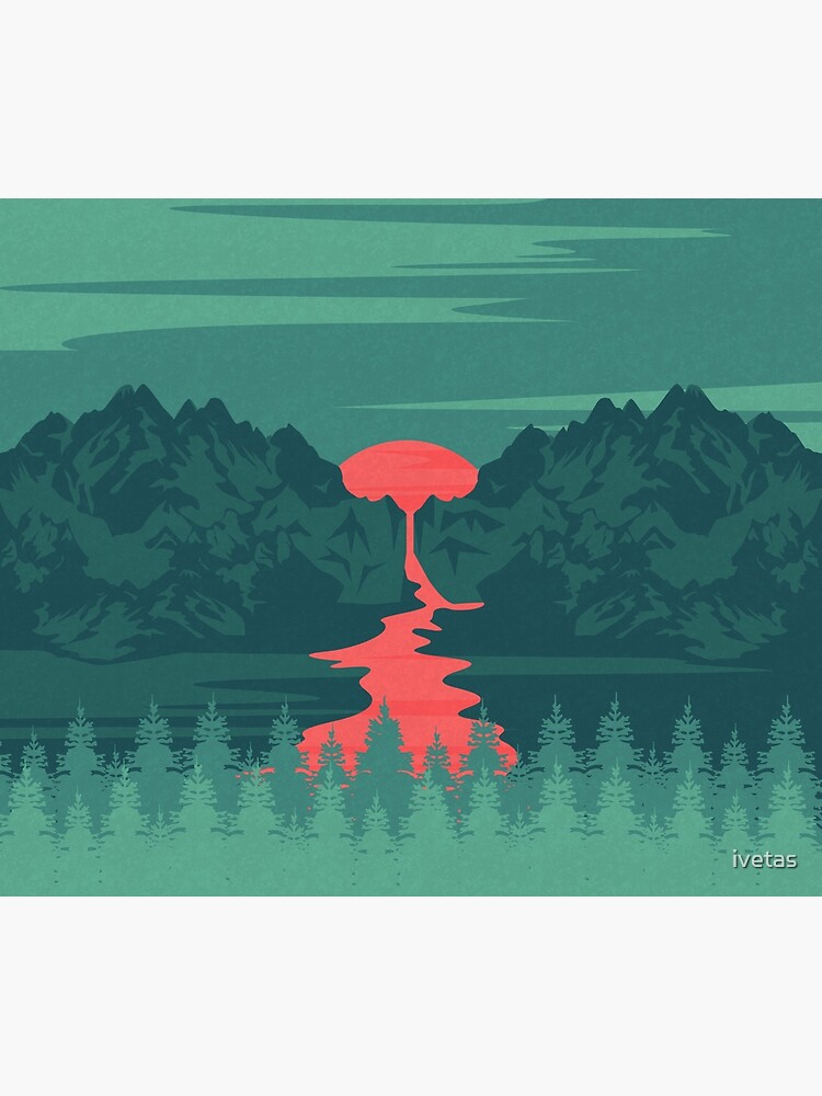 Thumbnail 3 of 3, Tapestry, The Red River designed and sold by ivetas.
