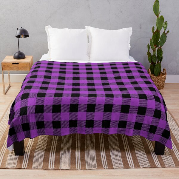 Item preview, Purple and Black Buffalo Plaid Pattern designed and sold by starrylite.