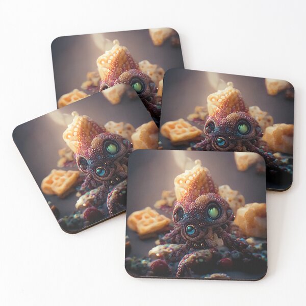 Item preview, Squid Is Eating Cereals designed and sold by UnrealArtDude.