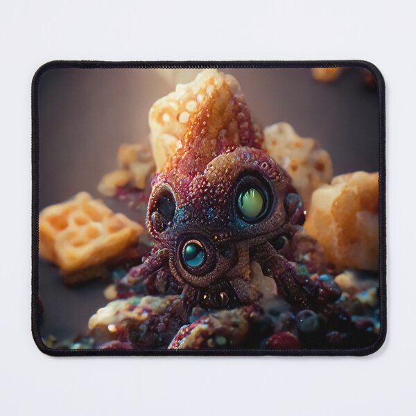 Item preview, Squid Is Eating Cereals designed and sold by UnrealArtDude.