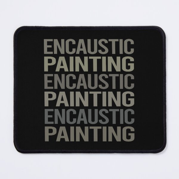 Item preview, Gray Text Art Encaustic Eainting designed and sold by TarynBrown3126.
