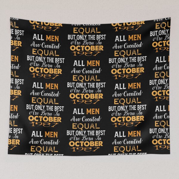 Item preview, All men are created equal but only the best are born in october 1987 designed and sold by The Nova Prints .