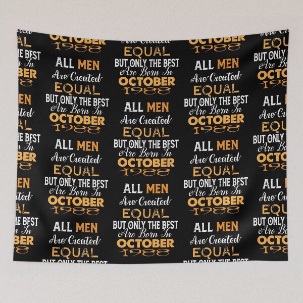 Item preview, All men are created equal but only the best are born in october 1988 designed and sold by The Nova Prints .
