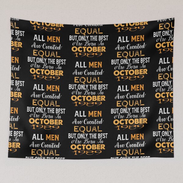 Item preview, All men are created equal but only the best are born in october 1989 designed and sold by The Nova Prints .