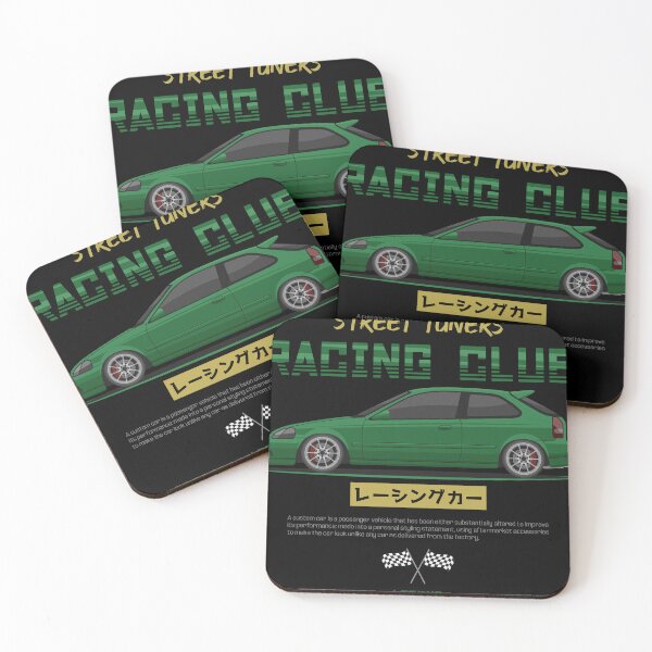 Item preview, Midnight Racer Green EK 9 JDM designed and sold by goldentuners.