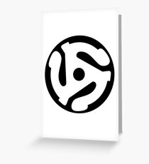 45rpm Vinyl Adaptor Greeting Card