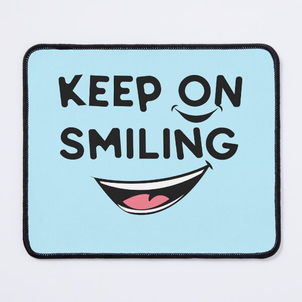 Item preview, Keep on smiling black designed and sold by DigitalArt BoutiqueRS.