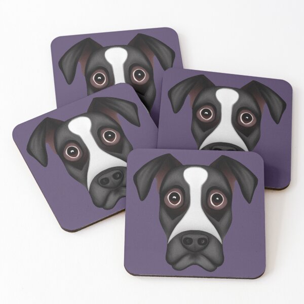 Item preview, A black and white dog illustrated designed and sold by ODINDISA.