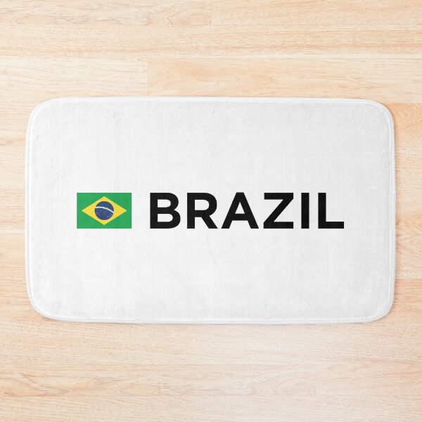 Item preview, Brazil Small Flag - Bandeira do Brasil (Black Text) designed and sold by STUDIO-72.