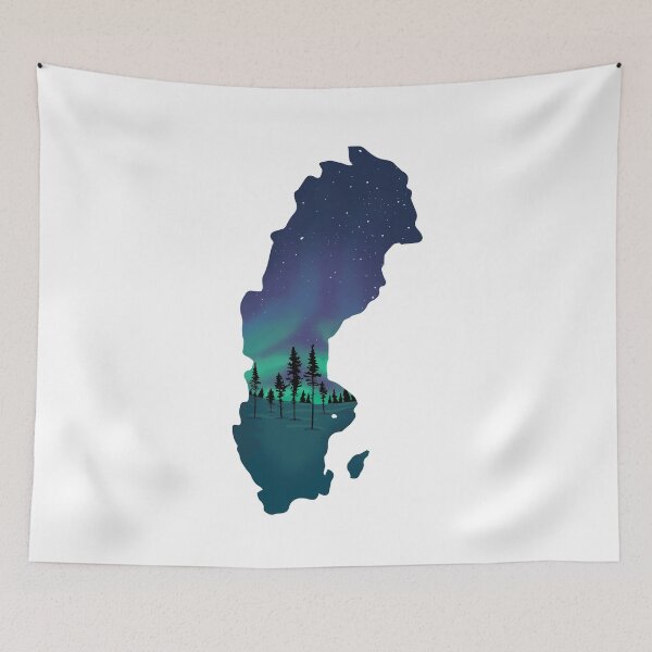 Item preview, Sweden map and landscape designed and sold by landscapeworlds.