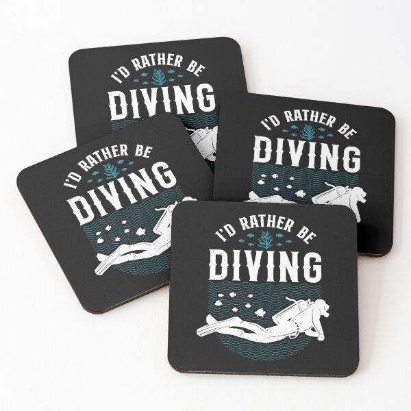 Item preview, Scuba Diver I'd Rather Be Diving designed and sold by Zaidan16.