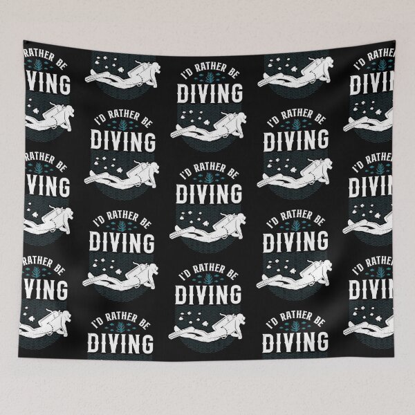 Item preview, Scuba Diver I'd Rather Be Diving designed and sold by Zaidan16.