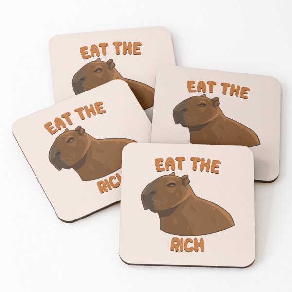 Item preview, Eat The Rich Capybara designed and sold by KaitlynIllustr8.