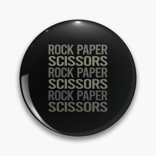 Item preview, Gray Text Art Rock Paper Scissors designed and sold by TarynBrown3126.