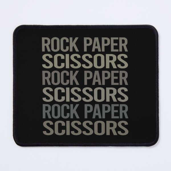 Item preview, Gray Text Art Rock Paper Scissors designed and sold by TarynBrown3126.