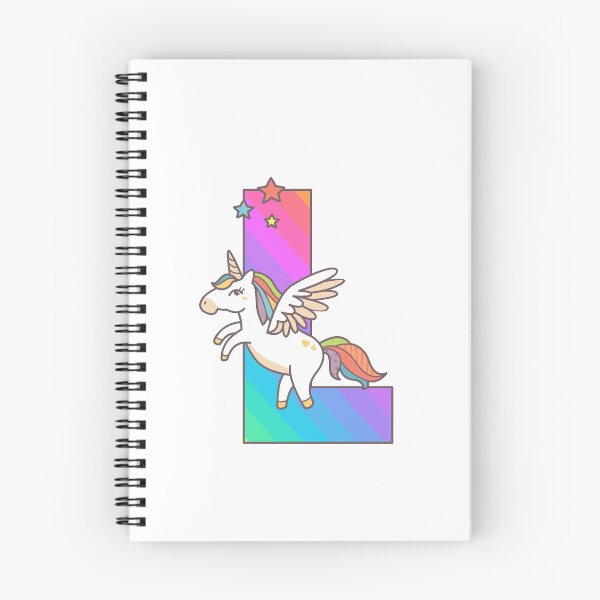 Item preview, Unicorn Monogram Letter L Initial Cute Birthday Gift designed and sold by Delightfully Cynical.