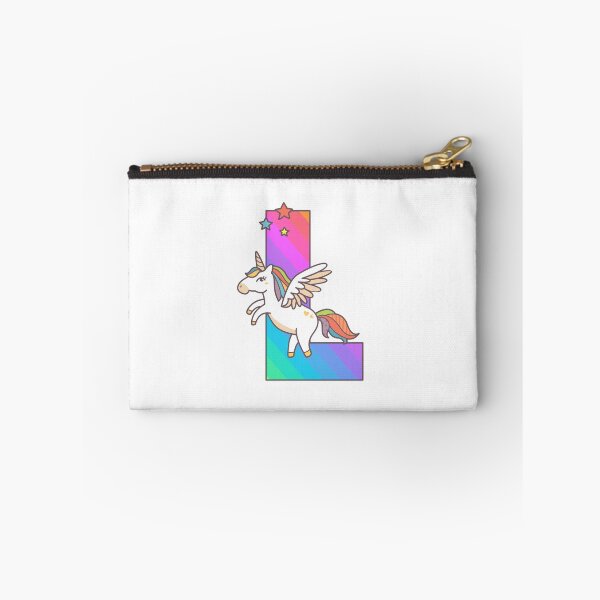 Item preview, Unicorn Monogram Letter L Initial Cute Birthday Gift designed and sold by Delightfully Cynical.