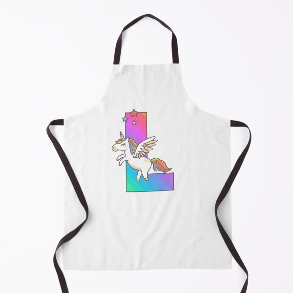 Item preview, Unicorn Monogram Letter L Initial Cute Birthday Gift designed and sold by Delightfully Cynical.