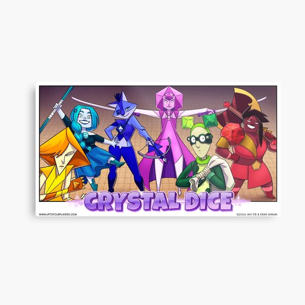 Crystal Dice Metal Print
