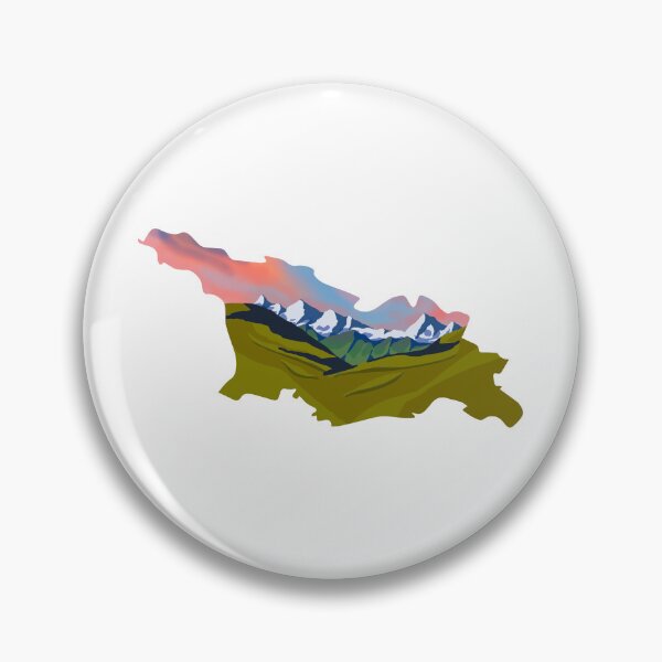 Item preview, georgia map and landscape designed and sold by landscapeworlds.