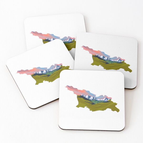 Item preview, georgia map and landscape designed and sold by landscapeworlds.
