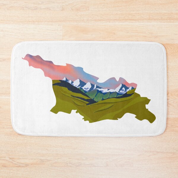 Item preview, georgia map and landscape designed and sold by landscapeworlds.