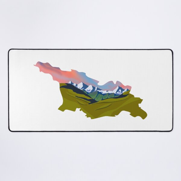 Item preview, georgia map and landscape designed and sold by landscapeworlds.