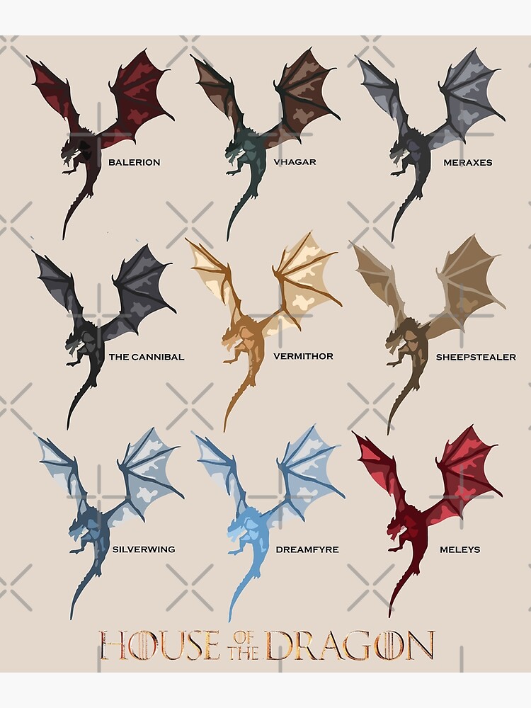 House Of The Dragon Dragons Chart