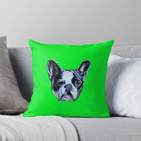 Artikelvorschau, Francois die französische Bulldogge - Grün entworfen und verkauft von PAINTMYPUG.