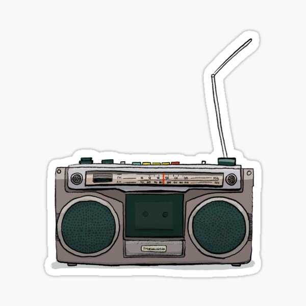 Item preview, Retro Radio Boombox: 80s Edition designed and sold by kingroy.