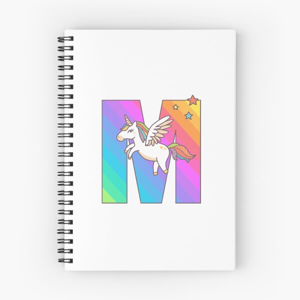 Item preview, Unicorn Monogram Letter M Initial Cute Birthday Gift designed and sold by Delightfully Cynical.