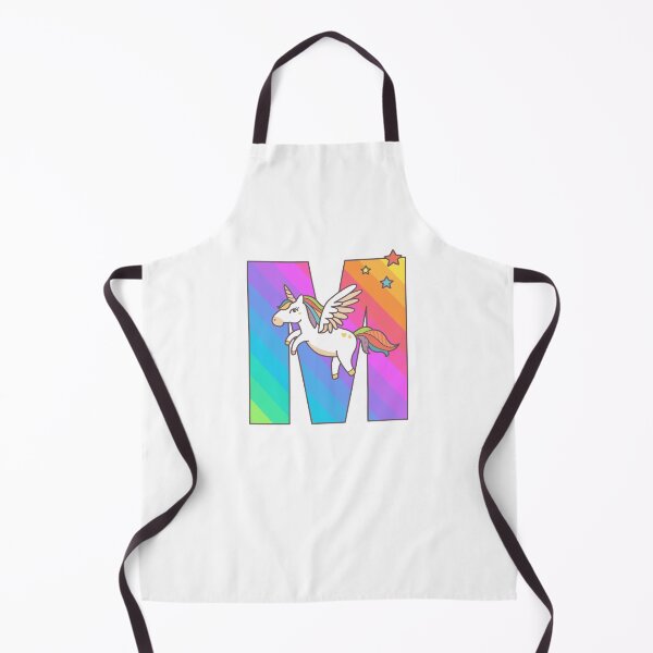 Item preview, Unicorn Monogram Letter M Initial Cute Birthday Gift designed and sold by Delightfully Cynical.