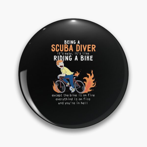 Item preview, Scuba Diver Like Riding Bike Cyclist designed and sold by Zaidan16.