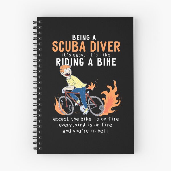 Item preview, Scuba Diver Like Riding Bike Cyclist designed and sold by Zaidan16.