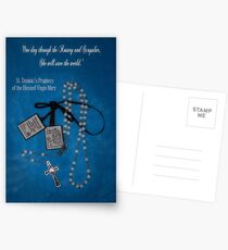 Rosary and Scapular prophesy Postcards