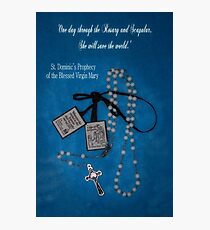 Rosary and Scapular prophesy Photographic Print