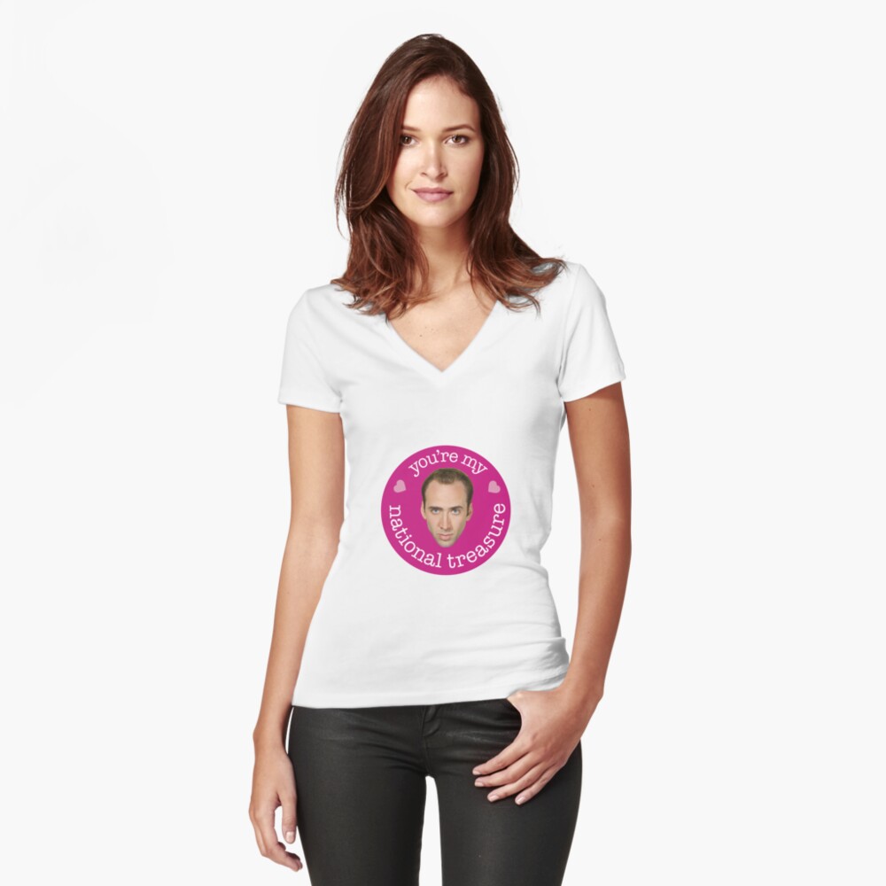 Item preview, Fitted V-Neck T-Shirt designed and sold by chrispanila.