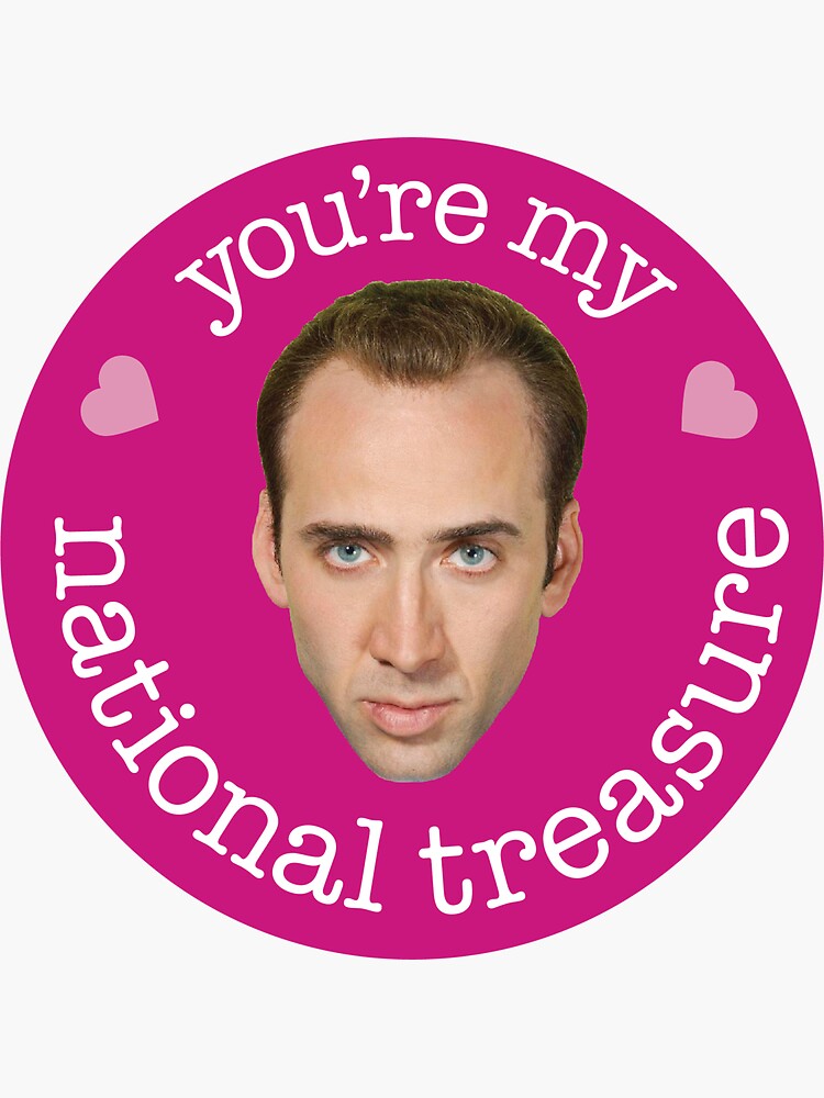 Thumbnail 3 of 3, Sticker, You're My National Treasure designed and sold by chrispanila.