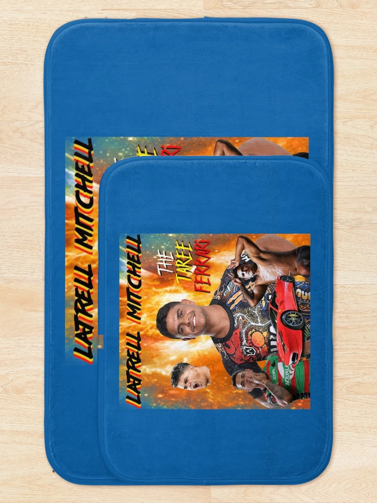 Thumbnail 5 of 6, Bath Mat, Red Rover Trell designed and sold by OnceUponAChrist.